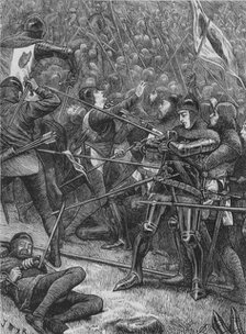 'Charge of the Scots at Halidon Hill', 19 July 1333, (c1880). Artist: Unknown.