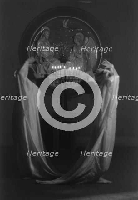 Guthrie dancers in St. Mark's Church, 1924 Apr. 6. Creator: Arnold Genthe.