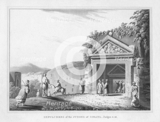 'Sepulchres of the Judges of Israel. Judges 8.32.', 1830. Artist: J Clarke.