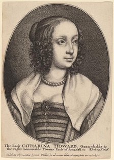 Lady Catherine Howard. Creator: Wenceslaus Hollar.