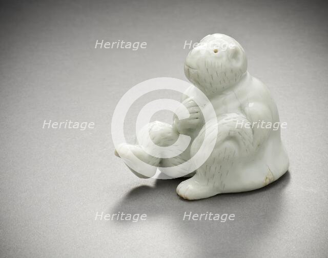 Okimono in the Form of a Costumed Monkey, 19th century. Creator: Unknown.