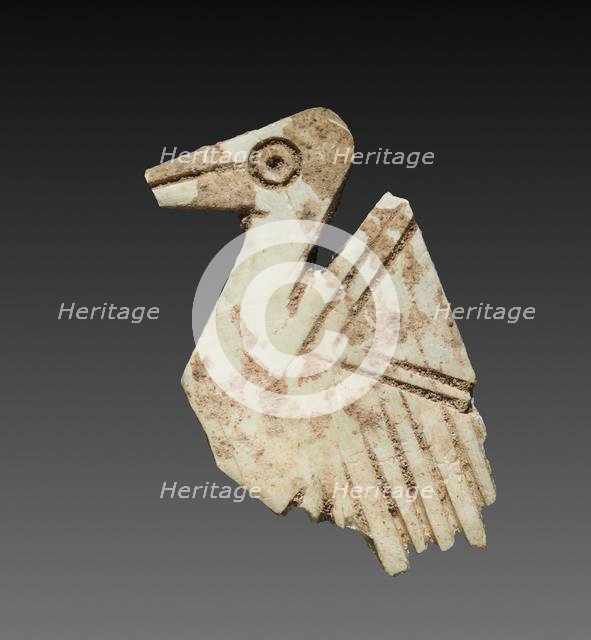 Stylized Bird: Decorative Inlay for a Box, c. 2000 BC. Creator: Unknown.