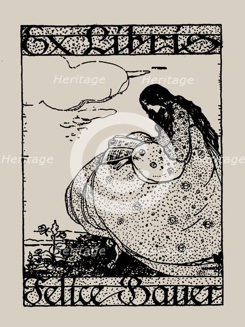 Ex Libris Felice Bauer, Early 1910s. Creator: Anonymous.
