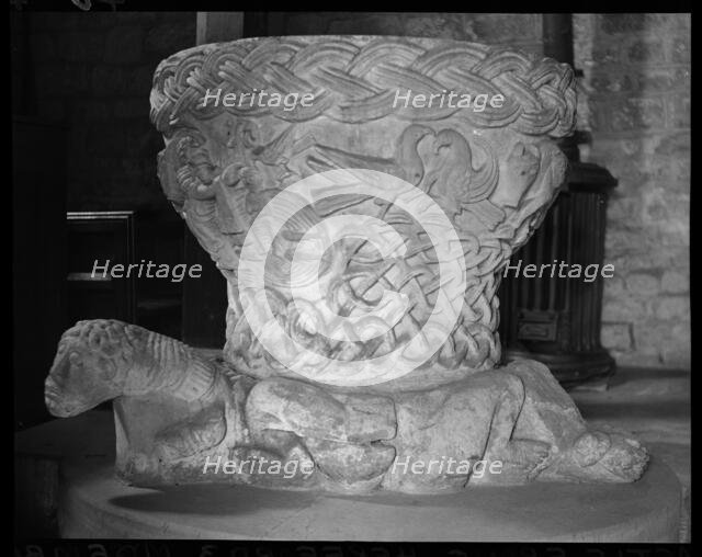 St Michael's Church, Castle Frome, Herefordshire, 1940-1949. Creator: Ethel Booty.