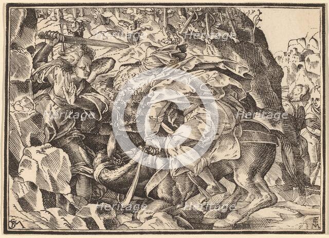 Christ Tells His Disciples of the Last Judgment, published 1630. Creator: Christoph Maurer.