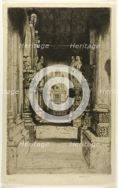 Chartres, 1902. Creator: David Young Cameron.