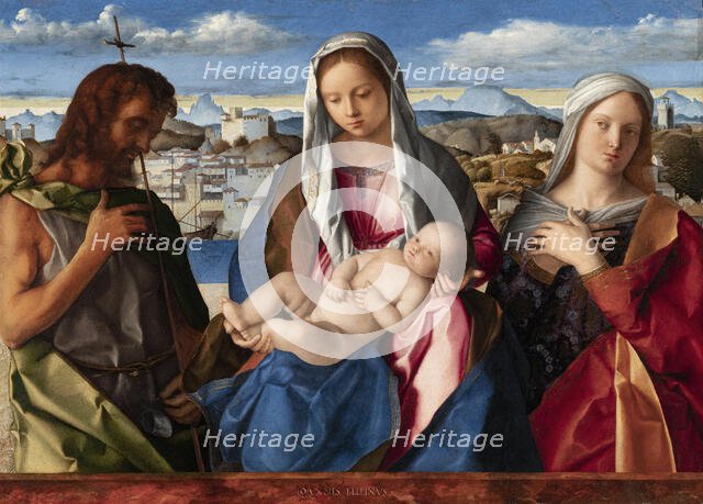 Madonna and Child between John the Baptist and a Saint (Sacra Conversazione Giovanelli), 1504. Creator: Bellini, Giovanni (1430-1516).