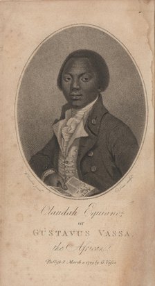 Portrait of Olaudah Equiano (known Gustavus Vassa) (1745-1797), 1789. Creator: Anonymous.