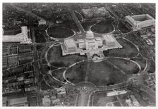 Aerial view of the Capitol, Washington DC, USA, from a Zeppelin, 1928 (1933). Artist: Unknown