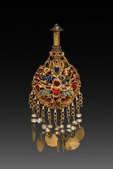 Earring with Vishnu Riding Garuda, 1600s or 1700s. Creator: Unknown.