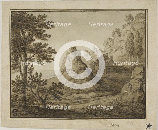 Mountainous Coastal Village, n.d. Creators: Pierre Patel I, Pierre Antoine Patel.