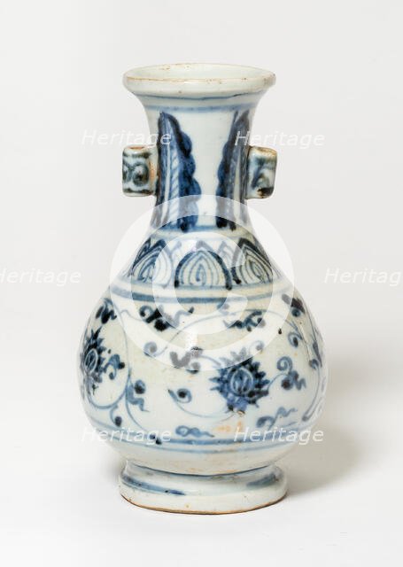 Vase with Loop Handles, Ming dynasty (1368-1644), 15th century. Creator: Unknown.