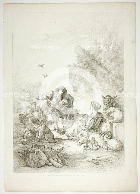 Plate Eleven of 38 from Oeuvres de J. B. Huet, 1796–99. Creator: Jean Baptiste Marie Huet.