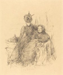 Mother and Daughter, 1897. Creator: James Abbott McNeill Whistler.