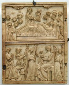 Central Leaf of a Diptych, French (?) or North Italian, 14th century. Creator: Unknown.