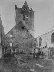 Church in Neidenburg destroyed by Russians, between 1914 and c1915. Creator: Bain News Service.