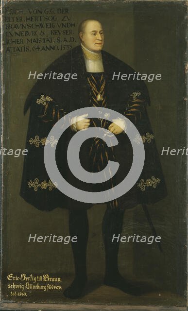 Eric I, 1470-1549, Duke of Braunscweig-Calenberg, 1667. Creator: Unknown.