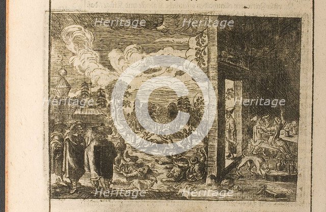 Boozing (Illustration from Travels to the Great Duke of Muscovy and the King of Persia by Adam Ole Artist: Anonymous  