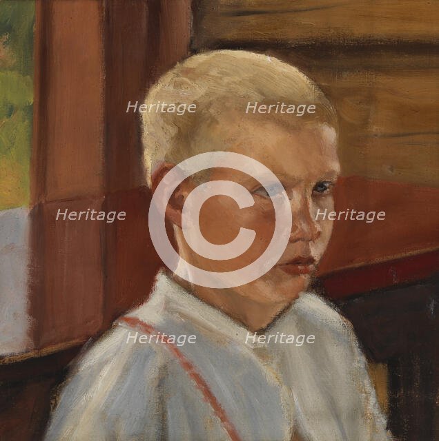 Head of a Boy, 1895-1904. Creator: Eemil Halonen.