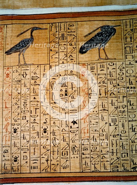 Papyrus from the tomb of Cha.