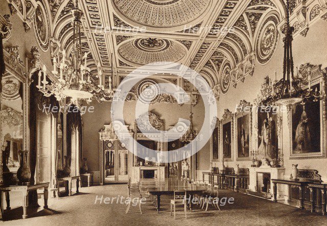 The State Dining Room, Buckingham Palace, 1935. Artist: Unknown.