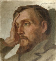 Portrait of the Literary critic and Philosopher Vissarion G. Belinsky (1811-1848), 1879. Artist: Astafyev, Ivan Alexandrovich (1844-after 1911)