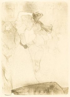 Lender from the Back Dancing the Bolero in "Chilperic" (Lender de dos, dansant le boléro...), 1895. Creator: Henri de Toulouse-Lautrec.
