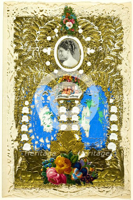 Affections Offering (Valentine), c. 1850. Creator: John Windsor.
