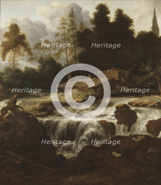 Landscape with a Waterfall. Creator: Allart van Everdingen.