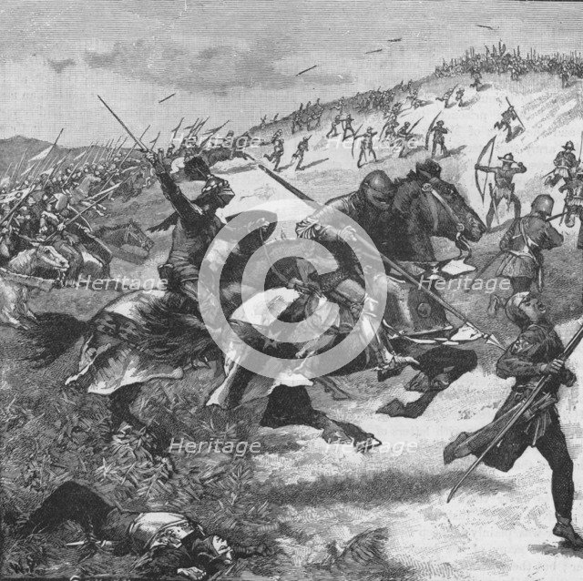 Charge of the Scots at the Battle of Homildon Hill, Northumberland, 1402 (1905). Artist: Unknown.