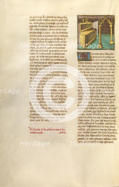 The Altar and Seven Lights of the Ark of the Covenant; Miroir Historial, about 1475. Creator: Unknown.