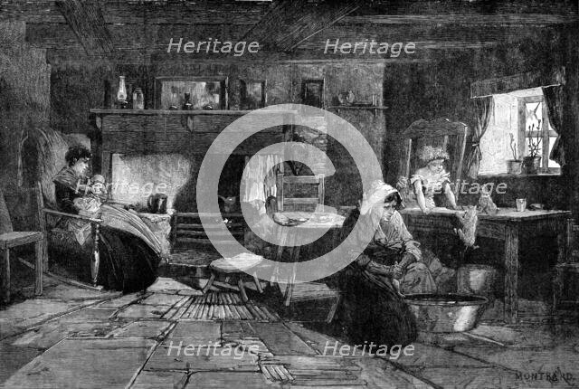 Fisherman's cottage in the Isle of Man, 1881. Creator: Unknown.