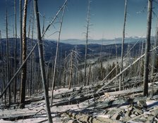 Sangre de Cristo Mountains, looking north into Colorado, 1943. Creator: John Collier.