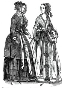 Fashions for September, 1844. Creator: Unknown.