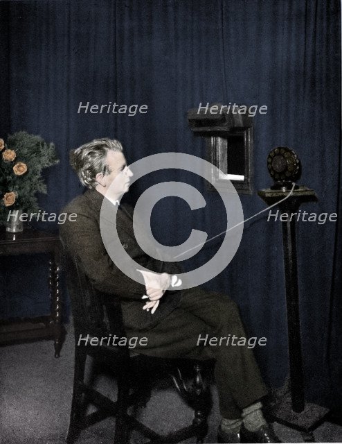 John Logie Baird (1888-1946), Scottish electrical engineer and pioneer of television, 1920s Artist: Unknown.