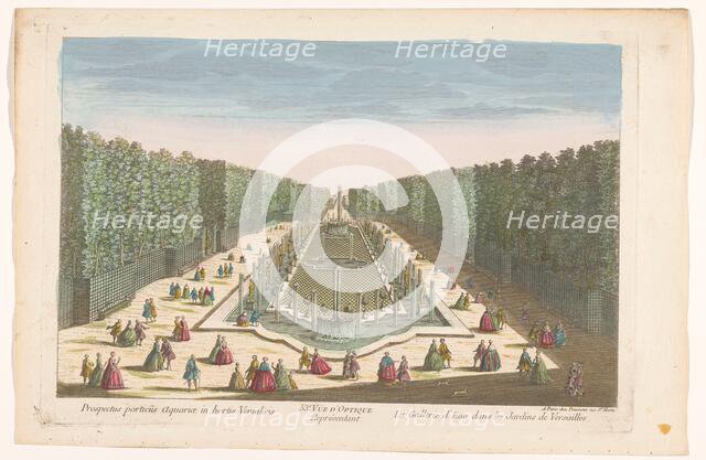 View of the Galerie d'Eau in the garden of Versailles, 1745-1775. Creator: Anon.