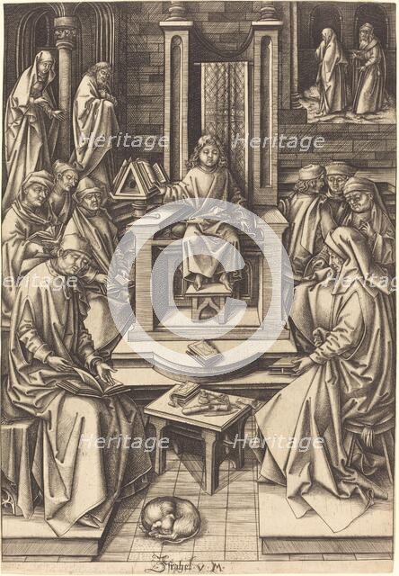 Christ Among the Doctors, c. 1490/1500. Creator: Israhel van Meckenem.