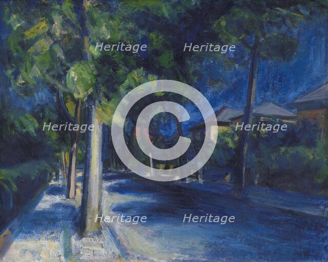 Platanvej. Summer; An Avenue, 1929. Creator: Axel Bentzen.