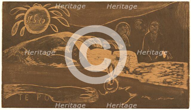 Te Po (The Long Night), 1894/1895. Creator: Paul Gauguin.