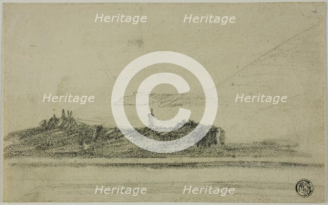 Castle on Shore, n.d. Creator: Thomas Girtin.