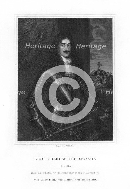 Charles II, King of England, Scotland and Ireland, (19th century).Artist: William Finden