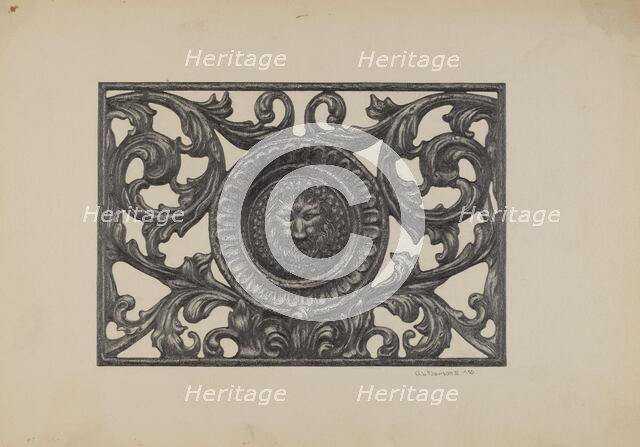 Window Grille, 1937. Creator: Austin L. Davison.