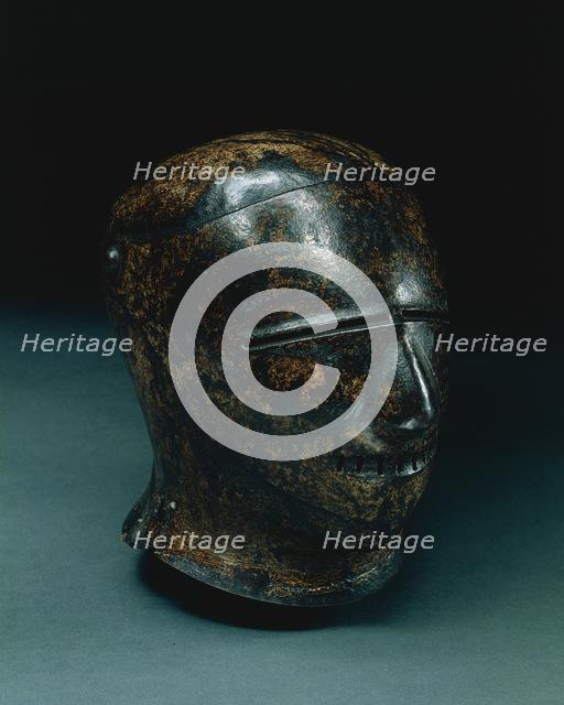 Closed Sallet with Grotesque Face (Schembart visor), c. 1500. Creator: Unknown.
