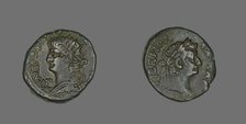 Tetradrachm (Coin) Portraying Emperor Nero, 66-67. Creator: Unknown.