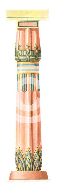 Column from Karnak, Egypt, (1928). Creator: Unknown.