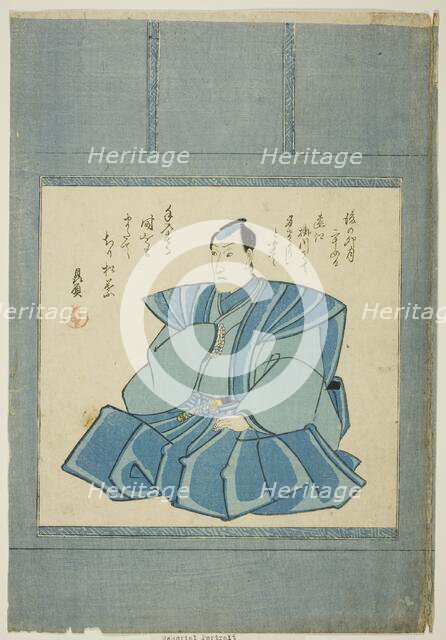 Memorial Portrait of the Actor Onoe Kikugoro III, 1849. Creator: Utagawa Kunisada.