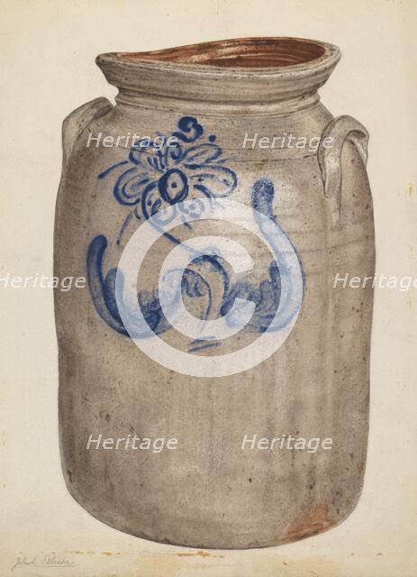 Jar, c. 1937. Creator: Yolande Delasser.