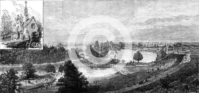 Lake View Cemetery, Cleveland, Ohio: view from the burial-place of the late President Garfield, 1881 Creator: Unknown.