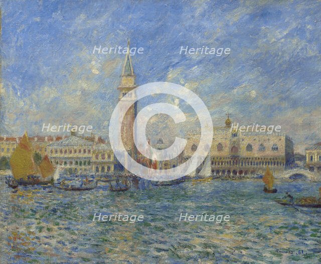 Venice, The Doge's Palace, 1881. Creator: Pierre-Auguste Renoir.