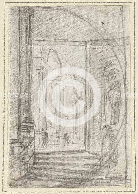 Interior of a Roman Palace, 1754/1765. Creator: Hubert Robert.